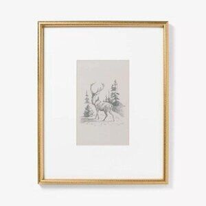 Threshold Studio McGee 16x20 Deer Framed Wall Art Print - Target‎ Christmas 2024